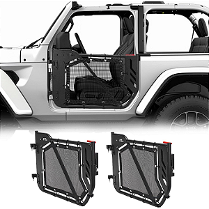 Portas Tubulares Off-Road para Jeep Wrangler JL e Gladiator JT (2018-2024) – Versão 2 Portas