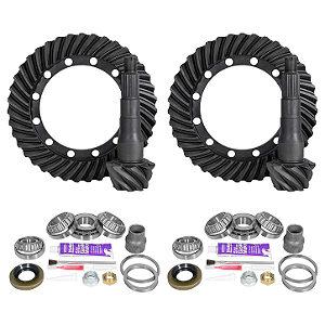Kit de Coroa e Pinhão de Alta Performance (Combo Dianteiro e Traseiro) com Kits de Instalação para Toyota eixos 9.5" — Relação 5.29