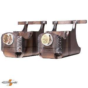 Par de Suportes do Amortecedor Dianteiro Inferior Heavy Duty Carli Suspension Linha Dominator - Compatível com Dodge Ram 2500 e 3500 (Anos 2014 a 2026)