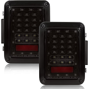 Lanternas Traseiras LED Fume Jeep Wrangler JK JKU 2007-2018