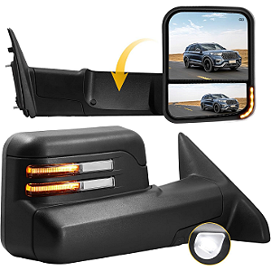 Kit Espelho Retrovisor Reboque Dodge Ram 1500 2500 3500 09-18 Extensível Par