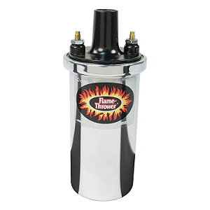 Bobina Pertronix Flame-Thrower Cromada Canister Óleo Performance