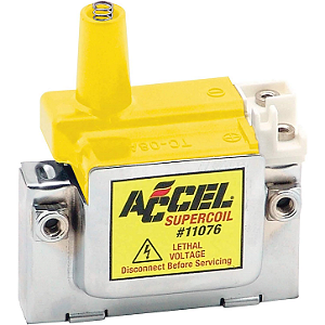 Bobina de Igniçao Amarela Accel 11076 Substitui Tampa Distribuidor