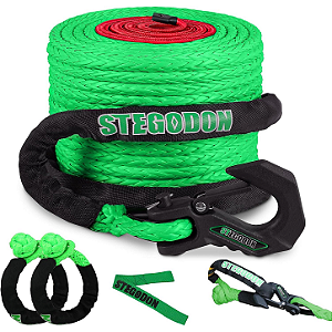 Kit de Corda de Guincho Sintético Dyneema (1/2" x 26m) – Força Suprema para Off-Road e Reboque