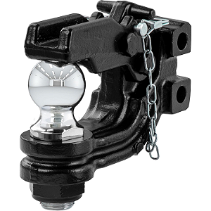 Gancho G com Bola Engate Combo Pintle e Bola CURT 45919 Canal Ajustável 4,5 Ton Heavy