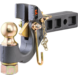 Engate Combo Pintle e Bola CURT 48407 SecureLatch Receptor 2" 6t