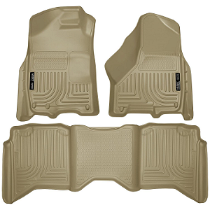 Tapete Husky Liners Weatherbeater Ram 1500 2500 3500 Crew Marrom