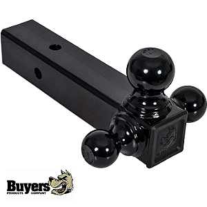 Engate Tri-Ball Bolas Pretas Buyers Products Receptor 2.5 635cm 1802255