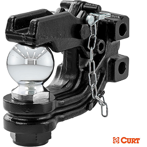 Gancho G de Fixação Ajustável Tipo Pintle com Bola de Engate 2-5/16" (5,87 cm) 9 Toneladas CURT® 45922