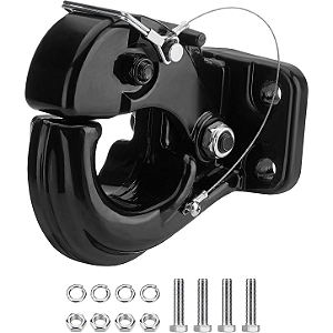 Gancho G Engate Pintle Hook Forjado 30T Para Anel Lunette 2.5 A 3" Caminhão Militar
