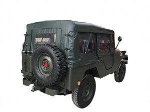 Capota de Lona Verde Militar Jeep Ford Willys CJ5 1955-1983 Completa