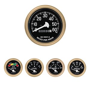 Conjunto de 5 Medidores Humvee HMMWV TAN Mil-Spec 24V