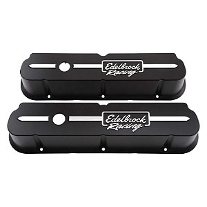 Tampas de Válvula Edelbrock 41653 Racing Alto Preto Ford V8 302