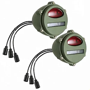 Par Lanternas Traseiras Militares 24V Série M Vermelha
