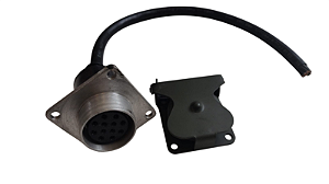 Tomada NATO Militar 12 Polos (Fêmea) com Cabo de 2 metros