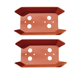 SUPORTE PROTEÇÃO PARA DUAS LANTERNAS TRASEIRAS PARA VIATURA E REBOQUE