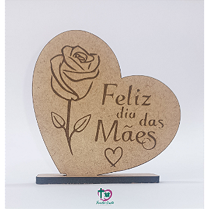 Enfeite Coração Dia das Mães