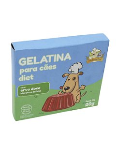 GELATINA PARA CÃES SABOR CARNE COM ERVA DOCE -20G