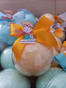 Bola Acrílica com Algodão Doce e tag