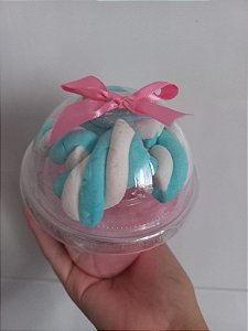 Algodão doce no copo Bolha 266 ml com marshmellow ou jujuba