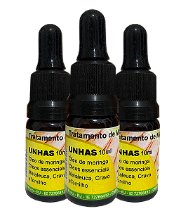 Bela unha antifúngico natural - Kit com 3 frascos