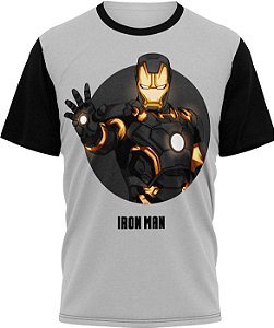Homem de Ferro Good - Camiseta Adulto Super Heróis - Tecido Malha Fria - PV