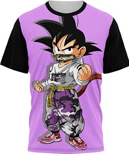 Dragon Ball Goku Swag - Camiseta Adulto - Tecido Malha Fria - PV