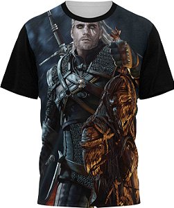 Witcher - Camiseta Adulto  - Tecido Malha Fria - PV