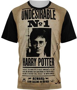 Harry Potter Undesirable - Camiseta Infantil - Tecido Malha Fria - PV