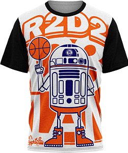 R2D2- Camiseta Infantil - Tecido Malha Fria - PV