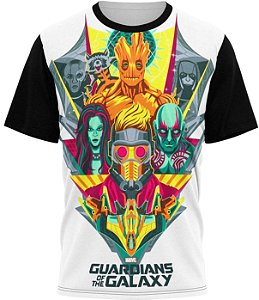 Guardiões da Galáxia - Camiseta Infantil - Tecido Malha Fria - PV