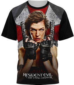 Residentivel The Final Chapter - Camiseta Adulto  - Tecido Malha Fria - PV