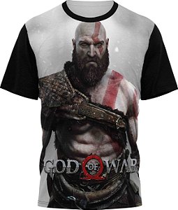 God Of War Game - Camiseta Adulto - Tecido Malha Fria - PV