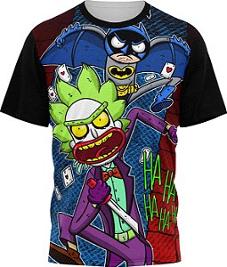 Batman vs Coringa - Camiseta Adulto - Tecido Malha Fria - PV