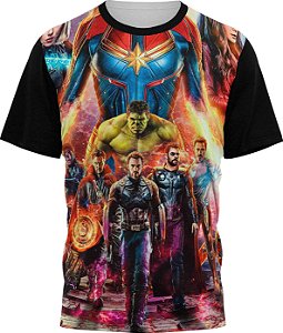 Marvel Avengers - Camiseta Infantil - Tecido Malha Fria - PV