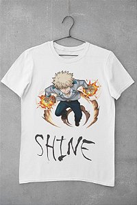 Bakugou Shine - Camiseta Personalizada - Malha 100% Poliéster