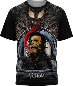 Venom Marvel - Camiseta Infantil - Tecido Malha Fria - PV