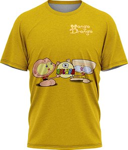 Mongo e Drongo - Camiseta - Amarela - Malha Poliéster