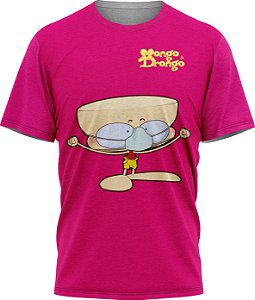 Drongo Máscara - Camiseta - Pink - Malha Poliéster