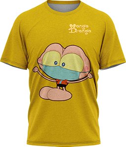 Mongo Máscara - Camiseta - Amarelo - Malha Poliéster