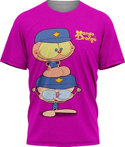 Mongo e Drongo Vigia - Camiseta - Pink - Malha Poliéster
