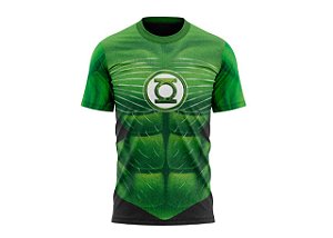 Lanterna Verde - Camiseta Infantil Super Heróis- Tecido Dryfit