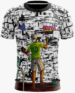 Favela Pipa - Camiseta Infantil Personalizada - Tecido Dryfit