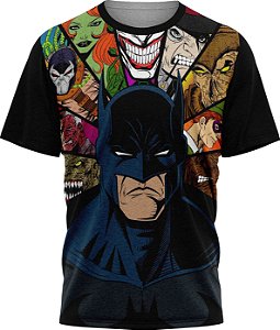 Batman Coringa - Camiseta Infantil - Tecido Malha Fria - PV