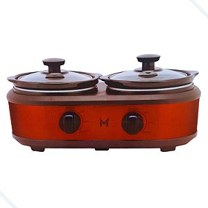 Rechaud Elétrico Mini Dual Buffet Panela 2 Cubas 220v