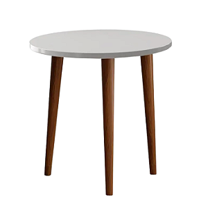 Mesa de Apoio mesa Lateral Decorativa Baixa Compacta branco