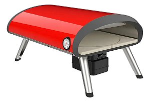 Members Mark Forno De Pizza Portátil A Gás Glp Pedra Rotativa Dobrável Vermelho ou Preto