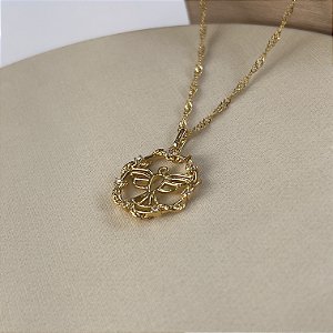Gargantilha Espirito Santo Semijoia 18k - MC886