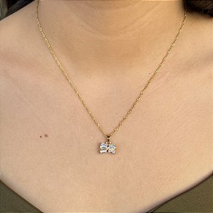 GARGANTILHA LAÇO - SEMIJOIA 18K  - ANTIALÉRGICO - MC82
