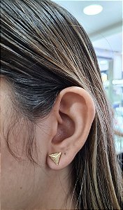 Brincos Triangulo Semijioia 18k